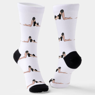 Yoga Poses Thunder_Cove Socks