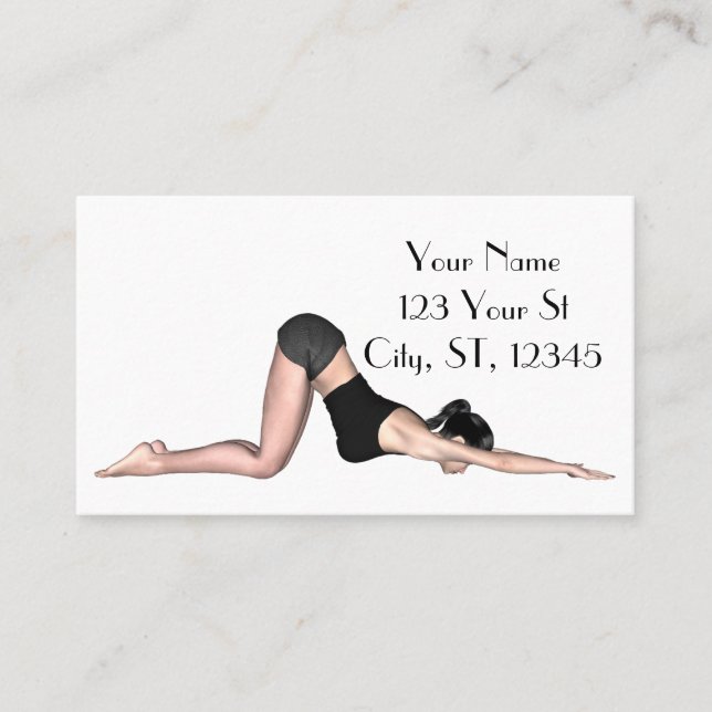 Yoga Poses Thunder_Covr Business Card (Front)