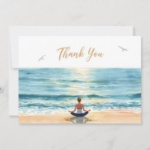 Yoga Position Thank You Card