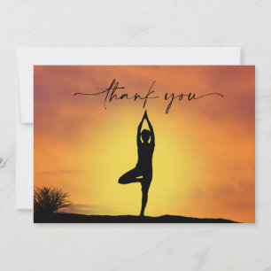 Yoga Position Thank You Card