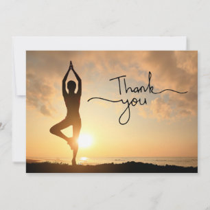 Yoga Position Thank You Card