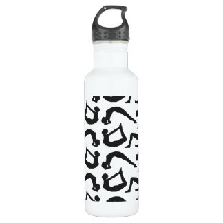 Yoga Positions Silhouettes 710 Ml Water Bottle