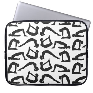 Yoga Positions Silhouettes Laptop Sleeve