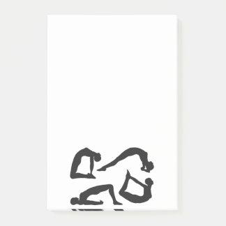 Yoga Positions Silhouettes Post-it Notes