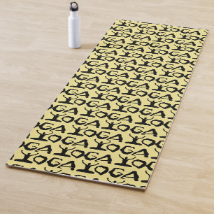 Yoga Positions Tiled Pattern Mat