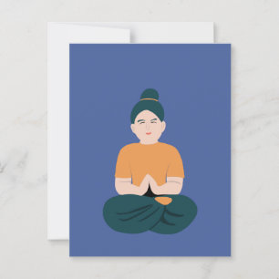 Yoga  postcard