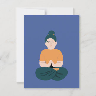 Yoga  postcard