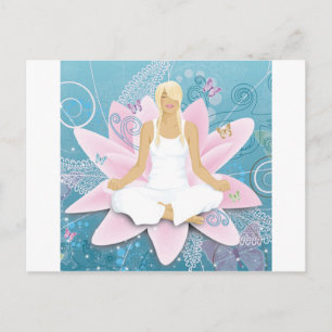 yoga postcard