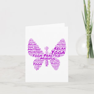 Yoga Practice. Mindful Movements S. Sticker  Card