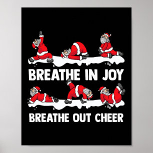 Yoga Practitioner Namasleigh Xmas Meditation Chris Poster