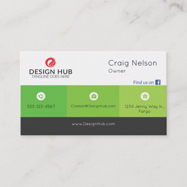 Yoga professional business card (Front)