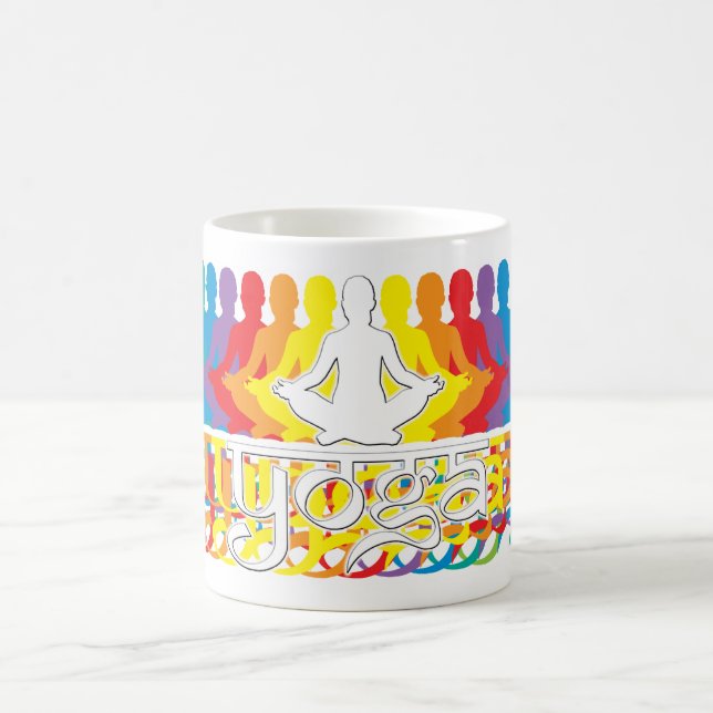 Yoga Rainbow Intentions Coffee Mug (Center)