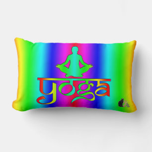 Yoga Rainbow Intentions Lumbar Cushion