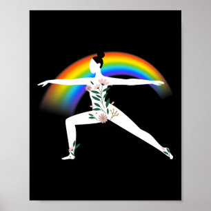 Yoga Rainbow Lgbtq Ally Poster