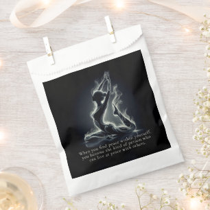 Yoga Reiki Instructor One-Legged King Pigeon Pose Favour Bag