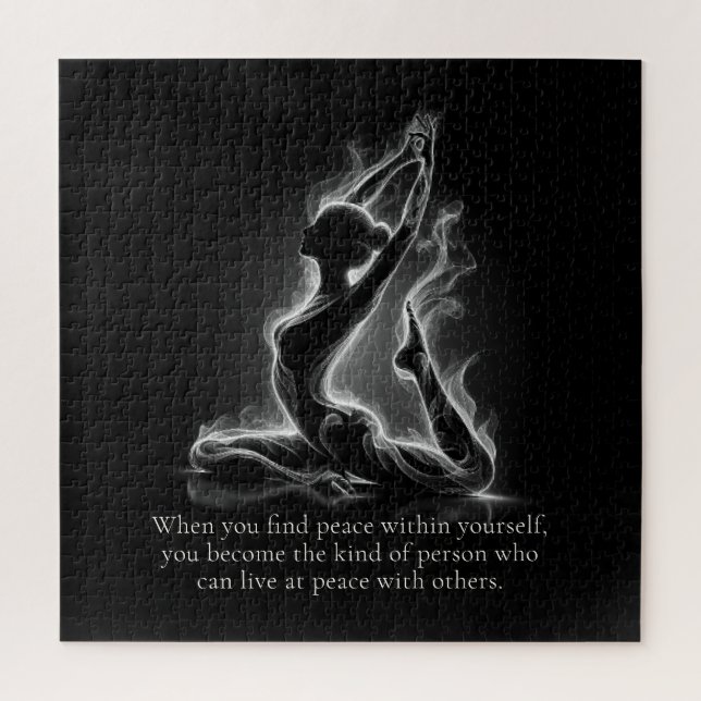Yoga Reiki Instructor One-Legged King Pigeon Pose Jigsaw Puzzle (Vertical)