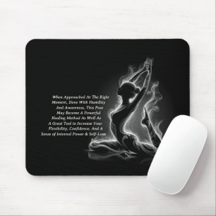 Yoga Reiki Instructor One-Legged King Pigeon Pose Mouse Pad