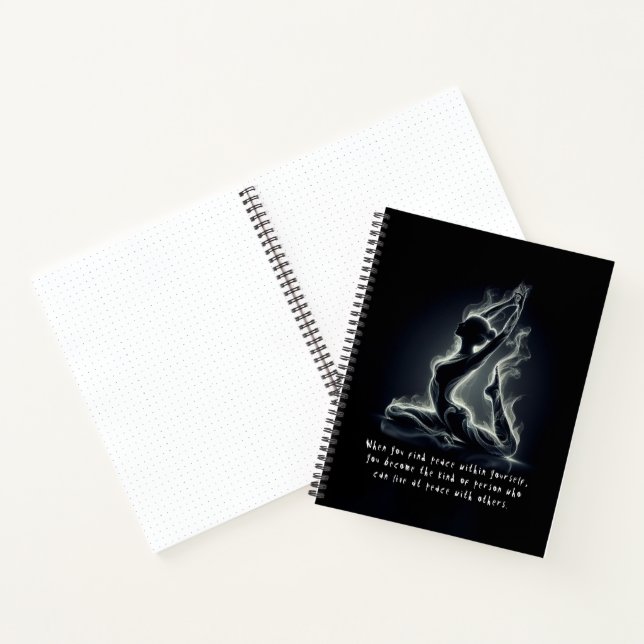 Yoga Reiki Instructor One-Legged King Pigeon Pose Notebook (Inside)