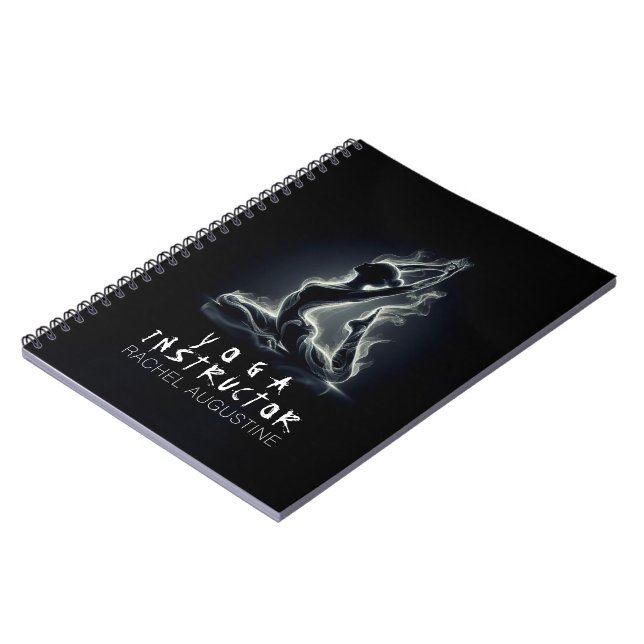 Yoga Reiki Instructor One-Legged King Pigeon Pose Notebook (Left Side)