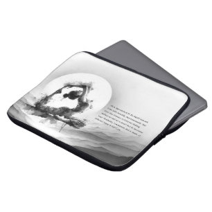 Yoga Reiki One-Legged King Pigeon Pose Watercolor Laptop Sleeve