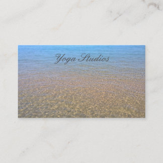 Yoga Reiki Spiritual Healing Water Studio Business Business Card