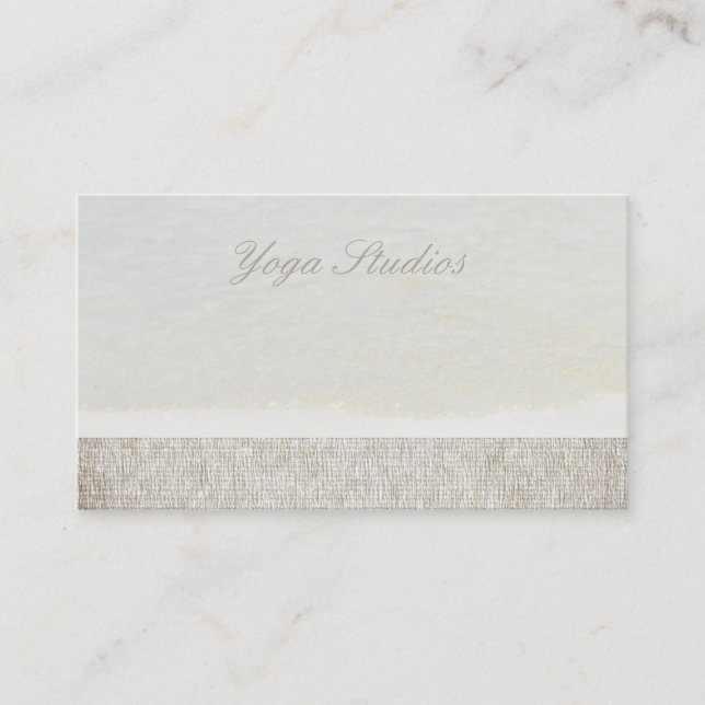 Yoga Reiki Spiritual Healing Water Studio Business Business Card (Front)