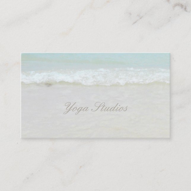 Yoga Reiki Spiritual Healing Water Studio Business Card (Front)