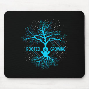 Yoga Rooted And Growing Meditation Tree Of Life Yo Mouse Pad