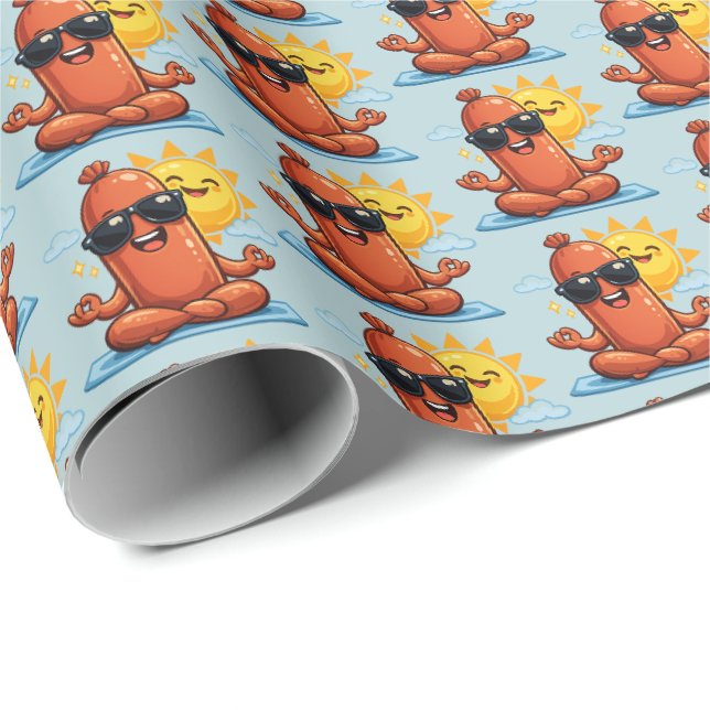 Yoga Sausage Wrapping Paper (Roll Corner)