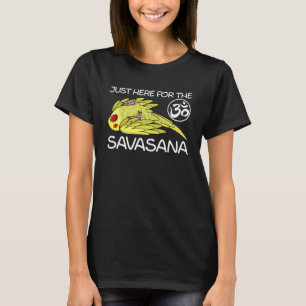 Yoga Savasana Parrot Yellow Indian Ringneck T-Shirt
