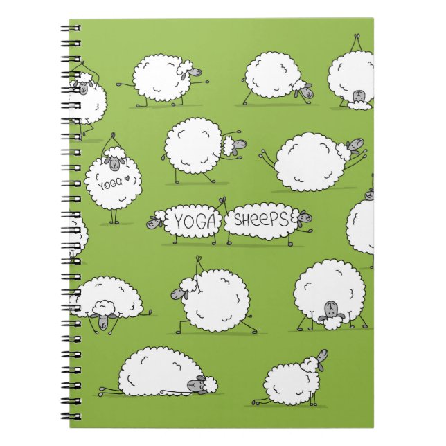 Yoga Sheep: Whimsical Sketch Fun. Notebook (Front)