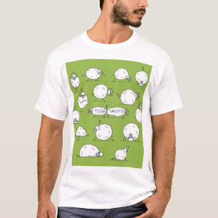 Yoga Sheep: Whimsical Sketch Fun. T-Shirt