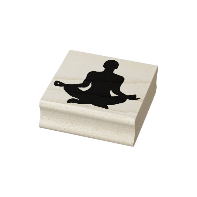 Yoga silhouette rubber stamp (Stamp)