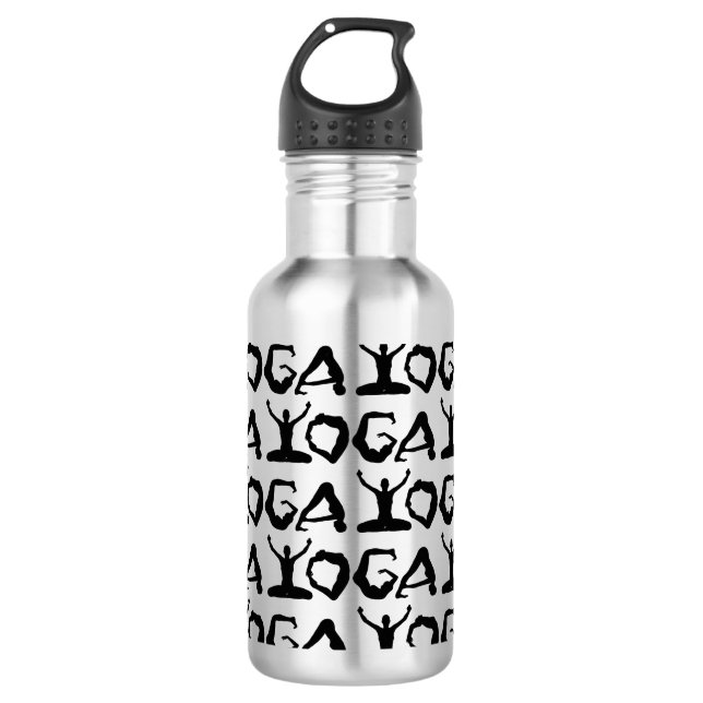 Yoga Silhouettes 710 Ml Water Bottle (Front)