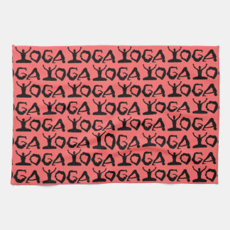 Yoga Silhouettes Tea Towel
