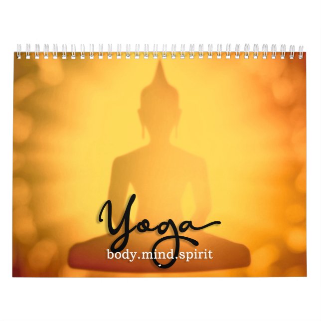 Yoga Silhouettes Wall Calendar (Cover)