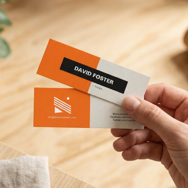 Yoga - Simple Elegant Stylish Mini Business Card (Creator Uploaded)