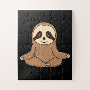 Yoga Sloth Funny Jig Saw Puzzle