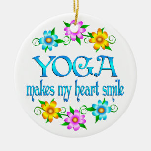 Yoga Smiles Ceramic Tree Decoration