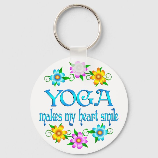 Yoga Smiles Key Ring (Front)