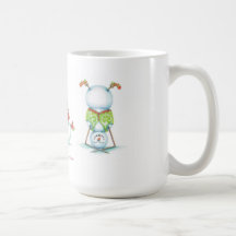 Yoga snowman christmas coffee mug