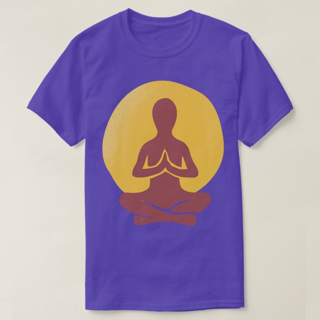 Yoga Spa Meditation Zen Pose T-Shirt (Design Front)