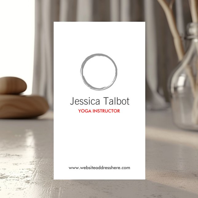 YOGA, SPA, SALON, TRANQUILITY CIRCLE BUSINESS CARD (Creator Uploaded)