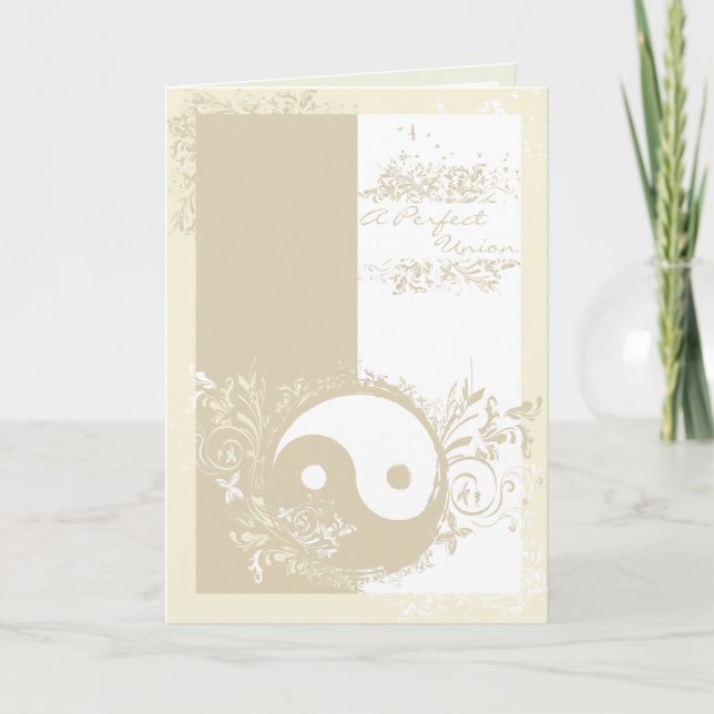 Yoga Speak : A Perfect Union Wedding Invite (Front)