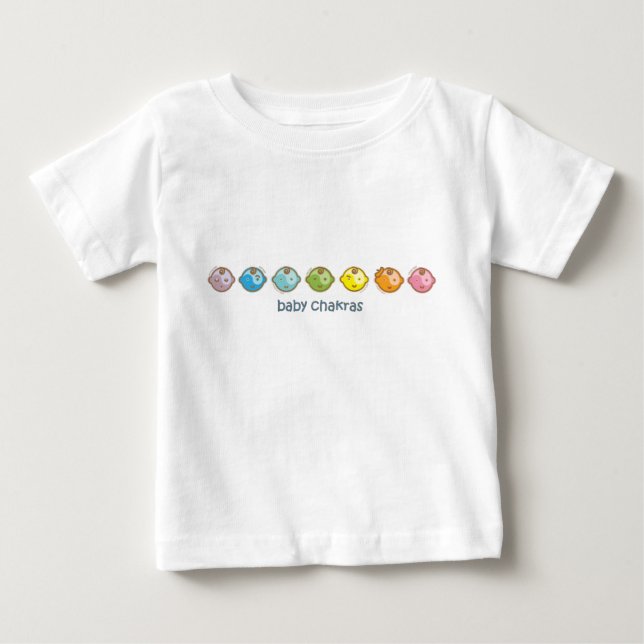 Yoga Speak Baby : All Baby Chakras T-Shirt (Front)