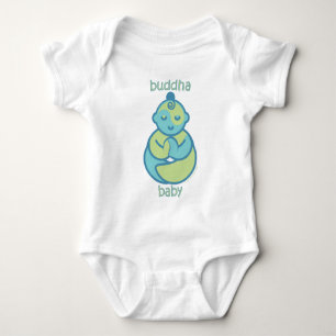 Yoga Speak Baby : Blue Buddha Baby Bodysuit