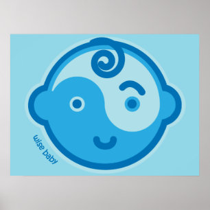 Yoga Speak Baby : Blue Chakra Wise Baby Print