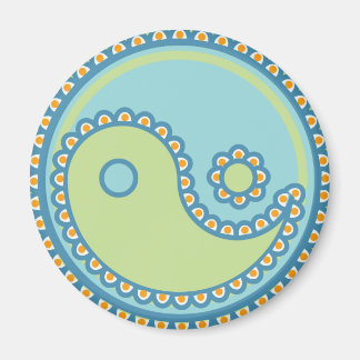 Yoga Speak Baby : Paisley Yin-Yang Magnet