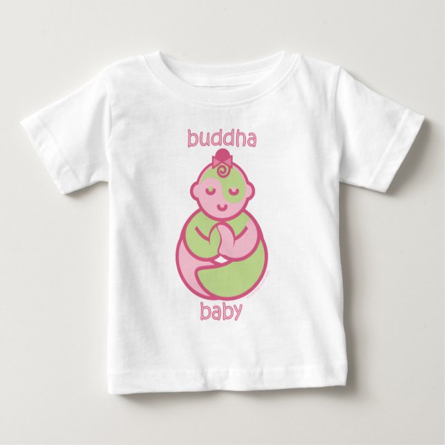 Yoga Speak Baby : Pink  Buddha Baby Baby T-Shirt (Front)