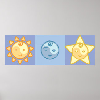 Yoga Speak Baby : The Sun, The Moon & The Stars Poster